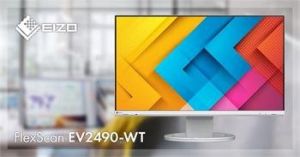 Obrázok pre výrobcu EIZO 24" EV2490-WT, 1920x1080, IPS,16:9, 5ms, 250 cd/m2, 1000:1, DP/HDMI/USB-C/RJ45, bílá