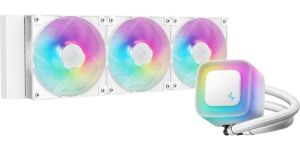 Obrázok pre výrobcu DEEPCOOL vodní chladič LE360 V2 / 3x120 PWM ARGB fan / displej / bílý