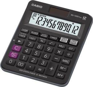 Obrázok pre výrobcu Casio Kalkulačka MJ 120 D PLUS, čierna, stolový