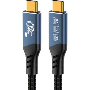 Obrázok pre výrobcu PremiumCord USB4 Version2.0 80Gbps 16K@60Hz 240W Thunderbolt 3 a 4 kabel 0,8m