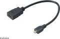 Obrázok pre výrobcu AKASA Kabel redukce HDMI micro na HDMI female, full HD, 25cm