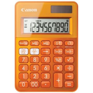 Obrázok pre výrobcu kalkulačka CANON LS-100K oranžová, 10 miest, solárne napájanie + batérie