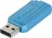 Obrázok pre výrobcu Verbatim USB flash disk, USB 2.0, 128GB, Store,N,Go PinStripe, modrý, 49461, pre archiváciu dát