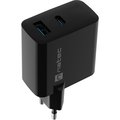 Obrázok pre výrobcu Univerzální USB nabíječka Natec RIBERA GaN 45W, 1X USB-A, 1X USB-C, černá