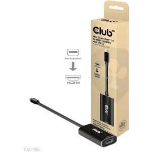 Obrázok pre výrobcu Club3D aktívny mini DisplayPort adaptér 1.4 na HDMI 4K120Hz s DSC1.2 M/F