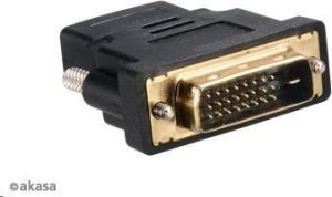 Obrázok pre výrobcu AKASA Kabel redukce DVI Male na HDMI Female, pozlacené konektory
