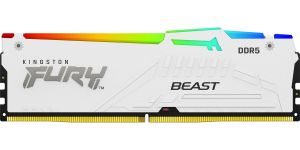 Obrázok pre výrobcu Kingston FURY Beast /DDR5/16GB/6000MHz/ CL30/1x16GB/RGB/White