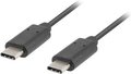Obrázok pre výrobcu LANBERG CA-CMCM-31CU-0005-BK Lanberg cable USB-C M/M 3.1 0.5M Black