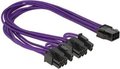 Obrázok pre výrobcu Delock napájecí kabel PCI Express 6 pin samice > 2 x 8 pin samec textilní stínění fialové