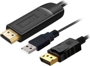 Obrázok pre výrobcu PremiumCord Kabel HDMI 2.0 na DisplayPort 1.2 pro rozlišení 4K@60Hz, 2m