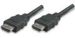 Obrázok pre výrobcu Manhattan Vysokorýchlostný HDMI 1.4 kábel s eternetovým, 3m tienený, čierny