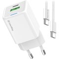 Obrázok pre výrobcu COLORWAY 1x USB-C/ síťová nabíječka/ GaN/ PD/ PPS/ QC/ 35W/ Včetně 100cm kabelu/ Bílá