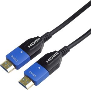 Obrázok pre výrobcu PremiumCord Ultra High Speed HDMI 2.1 optický kabel 8K@60Hz 4K@120Hz 15m zlacený