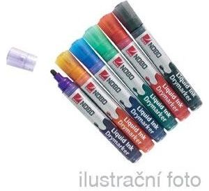 Obrázok pre výrobcu Popisovač NOBO 3-in-1 LIQUID INK tenký, mix