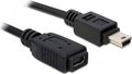 Obrázok pre výrobcu DeLock USB 2.0 kábel, predlžujúci mini-B 5-pin samec/samica 1 meter
