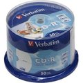 Obrázok pre výrobcu Verbatim CD-R (50-Pack), 700MB | 52x | pre potlač Wide | DataLife+ AZO