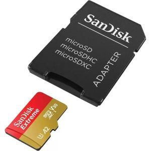 Obrázok pre výrobcu SanDisk micro SDXC 64GB Extreme (170 MB/s Class 10, UHS-I U3 V30) + adaptér