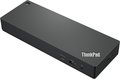 Obrázok pre výrobcu Lenovo Thunderbolt 4 Workstation Dock 300W(2xDP, Thunderbolt, HDMI,RJ45,4xUSB,1xUSB-C,adapter) pripojit max. 4 LCD