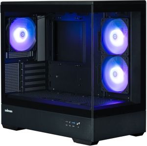 Obrázok pre výrobcu Zalman skříň P30 Black / miniT / 3x120mm fan ARGB / USB 3.0 / USB-C / temperované sklo / černý
