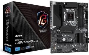 Obrázok pre výrobcu ASRock Z790 PG Lightning/D4 / Intel Z790 / LGA1700 / 4x DDR4 / 4x M.2 / HDMI / USB-C / ATX