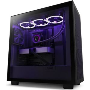 Obrázok pre výrobcu NZXT skříň H7 Flow edition / ATX / 2x 120 mm fan / USB-C / 2x USB / prosklená bočnice / mesh panel / černá