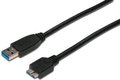 Obrázok pre výrobcu Digitus USB 3.0 kabel, USB A - Micro USB B, M / M, 0,25 m,UL, bl