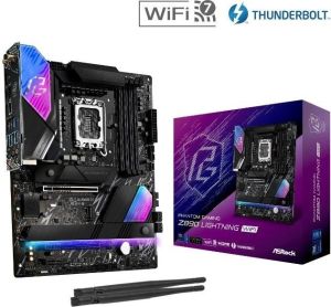 Obrázok pre výrobcu ASRock Z890 Lightning WiFi / Intel Z890 / LGA1851 / 4x DDR5 / 4x M.2 / HDMI / 2x Thunderbolt 4 / WiFi / ATX