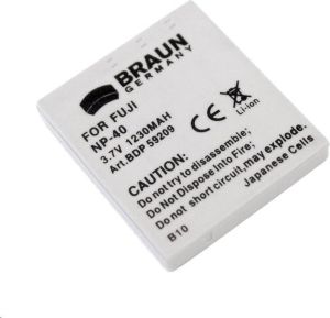 Obrázok pre výrobcu Braun akumulátor FUJI NP-40, PENTAX D-Li85/8, Panasonic S004, Samsung SLB-0837, Minolta NP-1, 680mAh