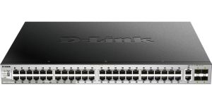 Obrázok pre výrobcu D-Link DGS-3130-54PS L3 Stck. Mng. PoE switch, 48x GbE PoE+, 2x 10G RJ-45, 2x 10G SFP+, PoE 370W