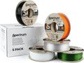 Obrázok pre výrobcu Spectrum 3D filament, Premium PCTG, 1,75mm, 5x250g, 80751, mix Arctic White, Traffic Black, Pure Orange, Transparent Green, Premiu