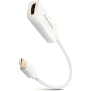 Obrázok pre výrobcu AXAGON RVDM-HI14NW, Mini DisplayPort -> HDMI 1.4 redukce / adaptér, 4K/30Hz, bílý