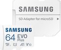 Obrázok pre výrobcu SAMSUNG EVO Plus MicroSDXC 64GB + SD Adaptér / CL10 UHS-I U1 / A1 / V10