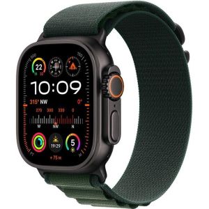 Obrázok pre výrobcu Apple Watch Ultra 2 GPS + Cellular 49mm Black Titanium Case with Dark Green Alpine Loop - Medium