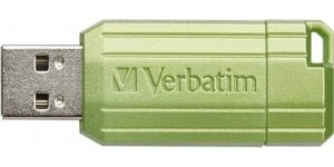 Obrázok pre výrobcu Verbatim USB flash disk, USB 2.0, 64GB, Store,N,Go PinStripe, zelený, pre archiváciu dát