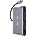 Obrázok pre výrobcu Canyon DS-14, Multiport Docking Station, 8 portov, 1xUSB-C 100W+1xUSB3.0+1xHDMI+1xVGA+1xRJ45+1xaudio 3,5mm