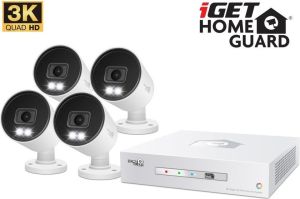 Obrázok pre výrobcu iGET HGDVK83304 - Kamerový 3K set, 8CH DVR + 4x kamera 3K, zvuk, LED, SMART W/M/Andr/iOS