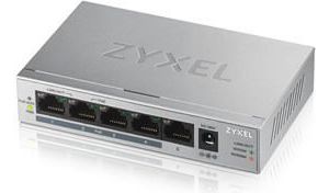 Obrázok pre výrobcu Zyxel GS1005-HP, 5 Port Gigabit PoE+ unmanaged desktop Switch, 4 x PoE, 60 Watt