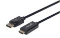 Obrázok pre výrobcu MANHATTAN Kábel DisplayPort na HDMI 1080p, 1.8 m, čierna