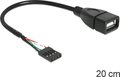 Obrázok pre výrobcu Delock Cable USB 2.0 type-A female to pin header
