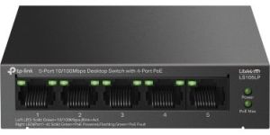 Obrázok pre výrobcu TP-Link LS105LP Switch 1x LAN, 4x LAN s PoE, 41W