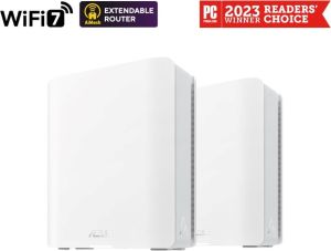 Obrázok pre výrobcu ASUS ZenWifi BT10 2-pack, WiFi7 Extendable Router, AiMesh, 2x WAN/LAN, 1x LAN, 1x 3.0