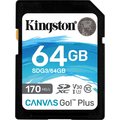 Obrázok pre výrobcu Kingston 64GB SDXC U3 V30 170/70MB/s
