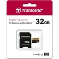 Obrázok pre výrobcu Transcend 32GB microSDHC (Class 10) High Endurance MLC průmyslová paměťová karta (s adaptérem), 21MB/s R, 20MB/s W