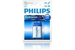 Obrázok pre výrobcu Philips batéria 9V ExtremeLife+, alkalická - 1ks