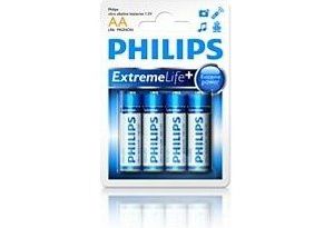 Obrázok pre výrobcu Philips baterie AA ExtremeLife+, alkalická - 4ks