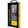 Obrázok pre výrobcu Gembird Premium cotton braided 8-pin charging and data cable, 2m, purple/white