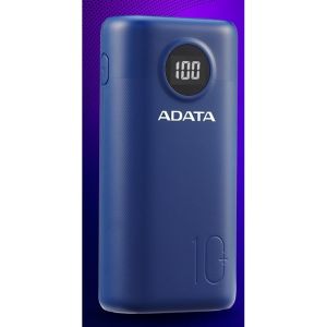 Obrázok pre výrobcu ADATA PowerBank AP10000 - externá batéria pre mobilný telefón/tablet 10000mAh, modrá (37Wh) USB-C