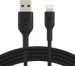 Obrázok pre výrobcu BELKIN kabel oplétaný USB-A - Lightning, 1m, černý