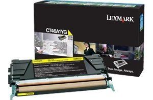 Obrázok pre výrobcu Lexmark C746, C748 Yellow Return Program Toner Cartridge 7K