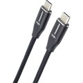 Obrázok pre výrobcu PremiumCord Kabel USB-C M/M, 240W 480Mbps černý bavlněný oplet, 1,5m